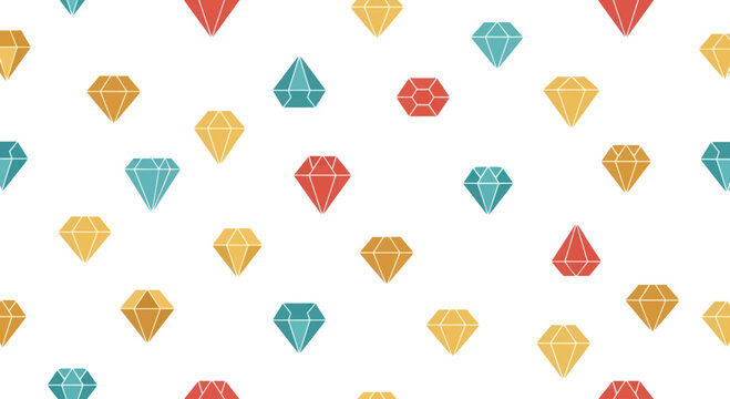 Geometric Diamond Shapes Pattern