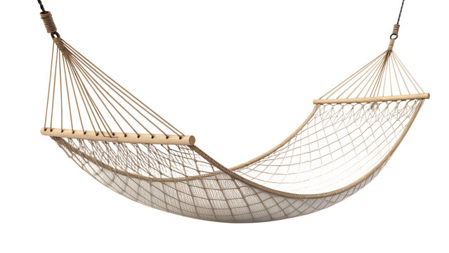 net hammock stretches isolated on transparent background