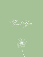 Thank you card