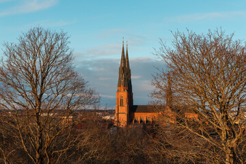 Beautiful View Uppsala Cathedral Tower