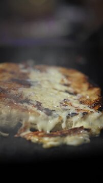 Sizzling Cheese: Torta Bread on the Griddle