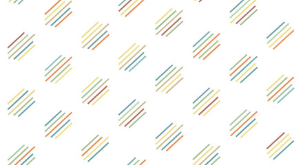 Abstract geometric pattern of diagonal stripes in pastel colors on a white background