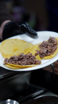 Lengua in Motion: Slow Motion Taco Filling at the Taqueria