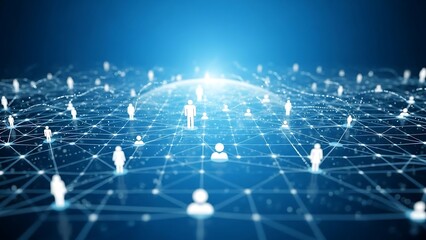 Obraz premium Global Network Connections and Communication.