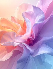 _Abstract organic forms floating in an undefined space,_no reference for scale,_sof