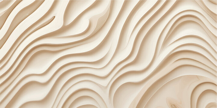 A light cream wooden texture background with a wavy silk pattern and liquid gold design creates a macro nature material for food dessert backgrounds
