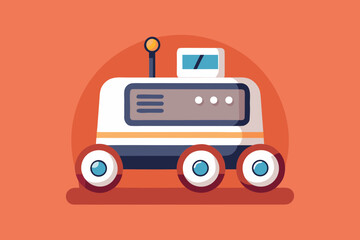 autonomous floor cleaning robot smart home icon