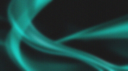 Vibrant teal light trails on dark background