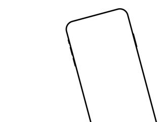 Modern Device Frame: A sleek, minimalist outline of a modern device, perfect for showcasing app interfaces or design concepts. Capturing the essence of innovation and simplicity