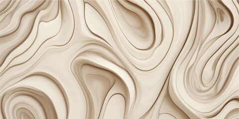 Obraz premium Wooden brown wavy texture background with metallic swirl pattern