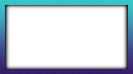 Obraz premium A blank vibrant color grainy texture wooden picture frame with a square paper space and gray border design creates an empty art banner for a web page illustration on a white wall