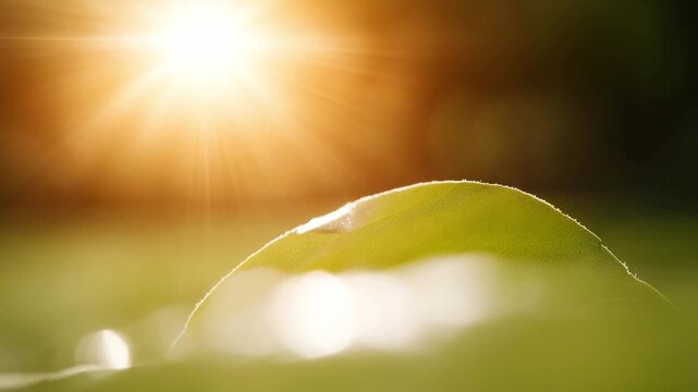 Sun Kissed Leaf: A vibrant, sun-drenched leaf captures the essence of renewal, vitality, and the beauty of nature's simple wonders. Bathed in the radiant light of the sun.