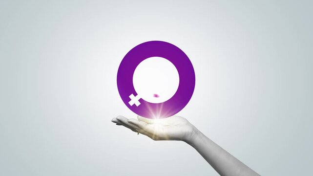 Give To Gain - International women's day concept poster. Woman sign illustration background. 2026 women's day campaign theme - #GiveToGain