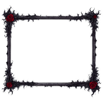 Vampire theme frame background isolated on white or transparent transparent background isolated png stock