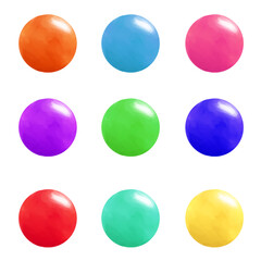 Fototapeta premium 色とりどりの球体