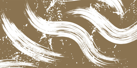 Abstract beige paint texture with sweeping brush strokes and artistic movement, perfect for backgrounds, posters, branding, and modern digital artwork.