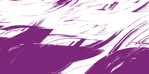 Bold purple paint brush stroke with grunge texture on a white background, perfect for creative posters, banners, flyers, and modern digital artwork.