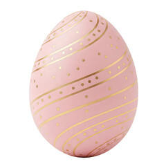 Easter Egg Elegance: An exquisitely crafted Easter egg, its surface adorned with intricate gold patterns, embodying the spirit of Easter with delicate grace.