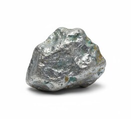 mineral stone isolated on white background, zinc on white