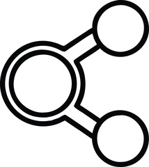 Minimalist network connection icon