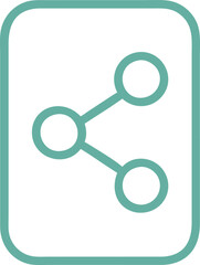 Minimalist network connection icon