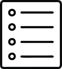 Minimalist checklist icon