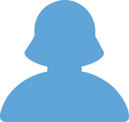 Minimalist business woman icon