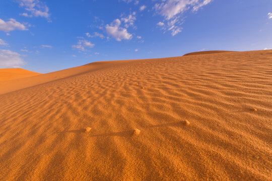 Sand dunes in the Sahara Desert, Merzouga, Morocco