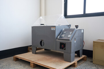 Salt spray test equipment in the room © zhu difeng