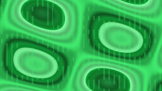 Exploring Fluid Green Patterns in Abstract Motion