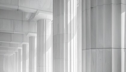 Obraz premium Minimalist White Columns