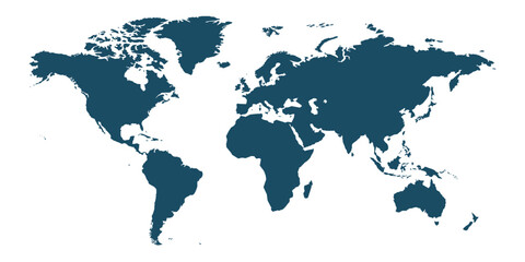 World map, earth icon svg cut file. Isolated vector illustration. © db