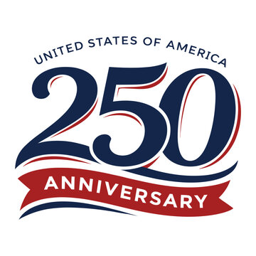 United States of America 250th Anniversary Ribbon Design