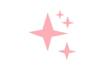 Obraz premium The pink star is located on a transparent background.