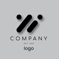 Black Friday black and white text logo icon design for business and web use.
