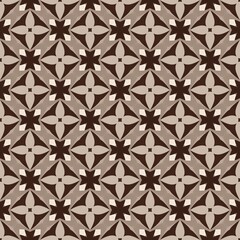Seamless geometric floral pattern for vintage decorative wallpaper and textile backgrounds