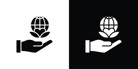 universal wellbeing Icon Sheet Black And White