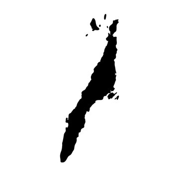 Cebu Philippines city map silhouette vector illustration