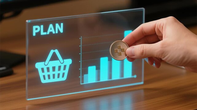 Digital health insurance policy planning for family life financial protection with online service and risk management concept on transparent screen securing future needs with innovative technology