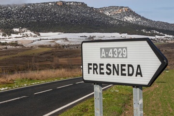 road sign in the mountains
