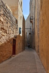 Fototapeta premium Alley in the old town of Mdina, Malta