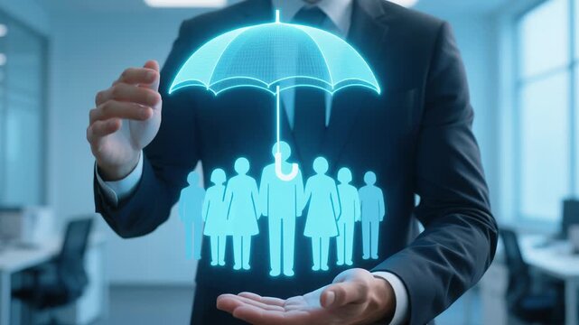 Digital health insurance policy provides family life financial protection with online service for risk management ensuring safety security and peace of mind during uncertain times