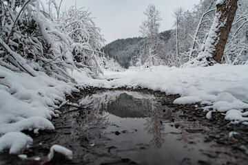 d&eacute;cor enneig&eacute;