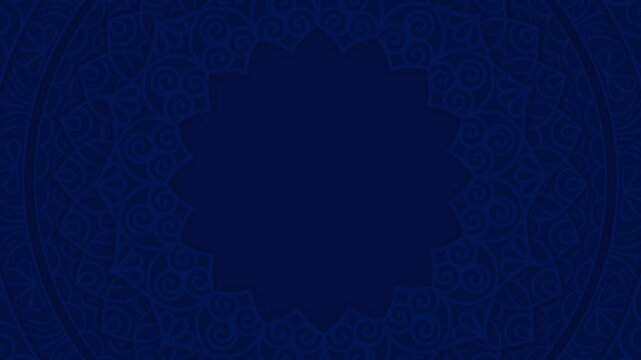 luxury mandala circle floral ornament arabesque frame rotating mandala animation