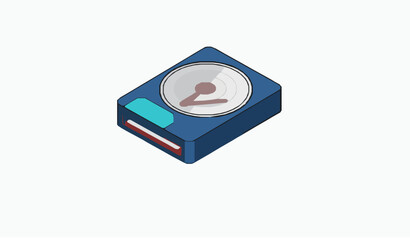 Isometric Computer Hard Disk Drive Hardware Icon