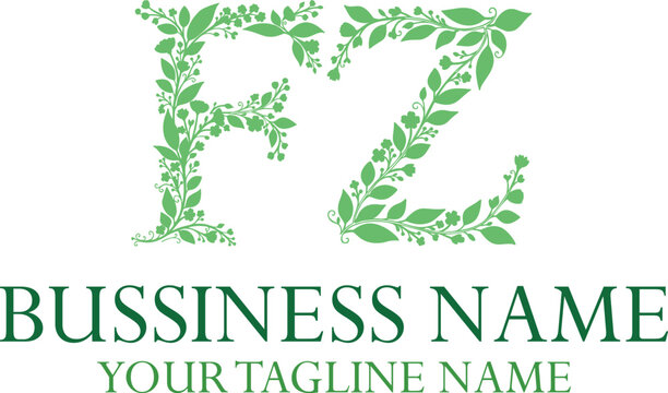 FZ F fz initial logo | initial based abstract modern minimal creative logo, vector template image. luxury logotype logo, real estate homie logo. typography logo. initials logo