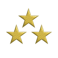 Obraz premium gold star isolated on white background