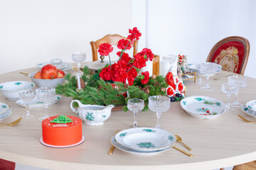 christmas vintage decor in a studio