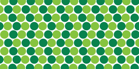 Seamless pattern green circle or green dot. for wallpaper, textile, wrapping paper, web design, branding, and backgrounds.Eps10