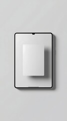 Generative AI Modern Smartphone with Minimalist Design and Display Innovation.